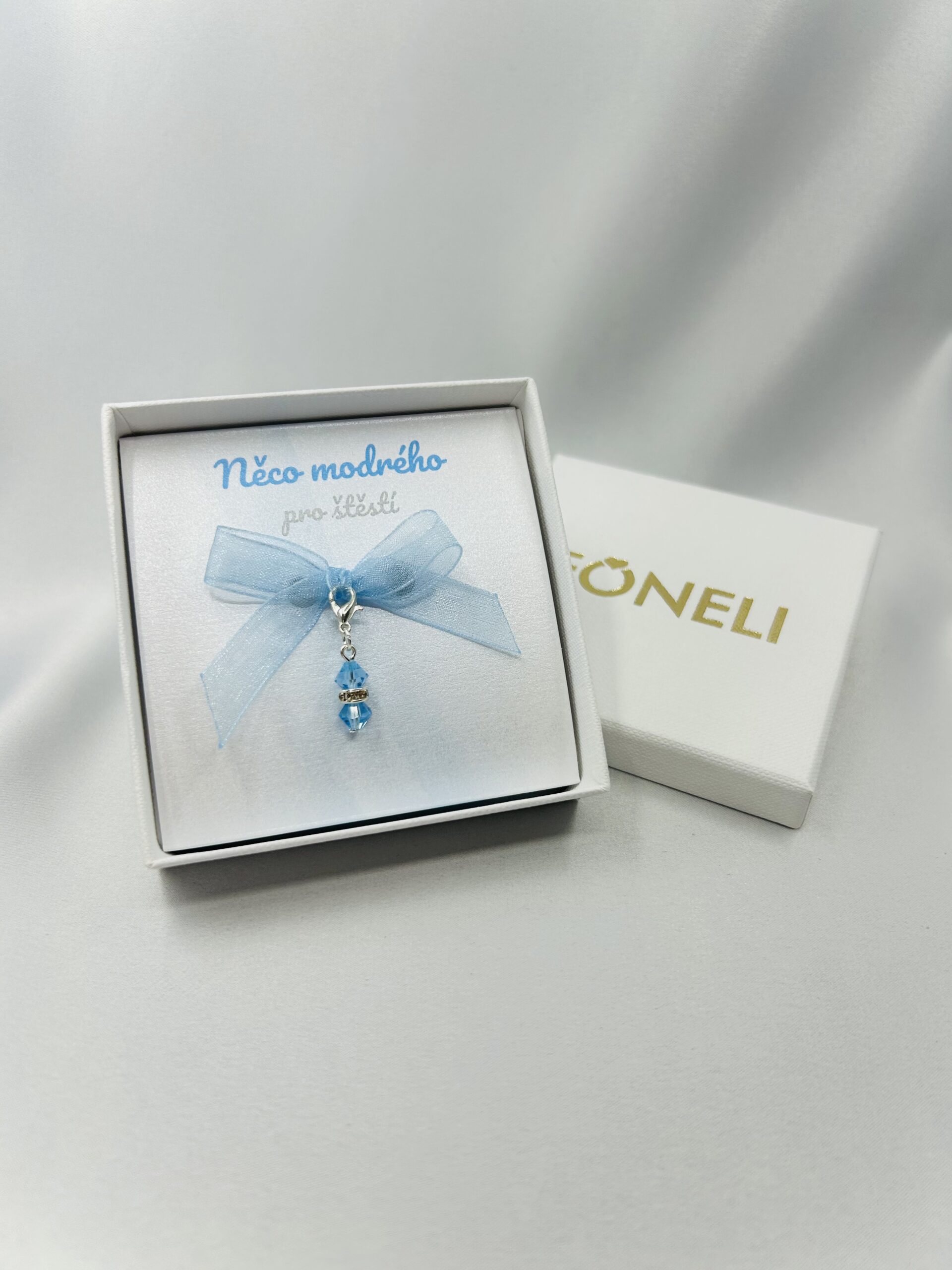 MINI PŘÍVĚSEK NĚCO MODRÉHO – Aquamarine - Obrázek 3